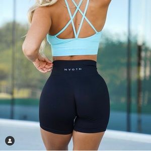 NVGTN BlacK Solid Seamless Pro Short